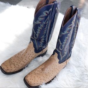 Lucchese Ostrich Cowboy Boots